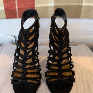 Black strappy heels, super cute and sexy